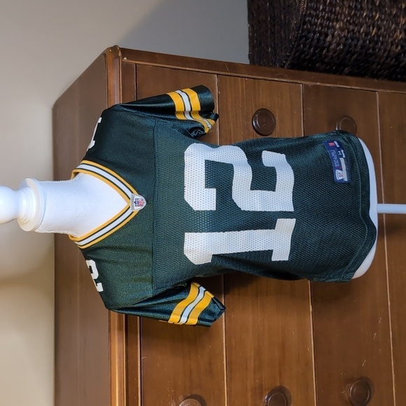 AARON RODGERS #12 Green Bay Packers NFL PLAYERS Reebok Youth M (Wmns XS) - Picture 1 of 13